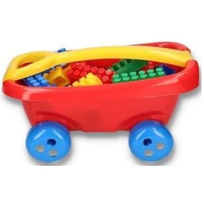Hemar Kinderwagen ciągnięcia mit kolorowymi klockami K3 Grün Hemar Kinderwagen ciągnięcia mit kolorowymi klockami K3 Grün