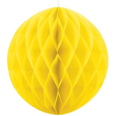 Partydeco Honeycomb Ball, yellow, 30cm (1 pkt / 1 pc.) (1 Stk.) Partydeco Honeycomb Ball, yellow, 30cm (1 pkt / 1 pc.) (1 Stk.)