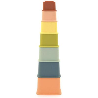 O.B Designs Square Stacker Cups - Sensorik & Feinmotorik - Stapelbar 8m+ O.B Designs Square Stacker Cups - Sensorik & Feinmotorik - Stapelbar 8m+