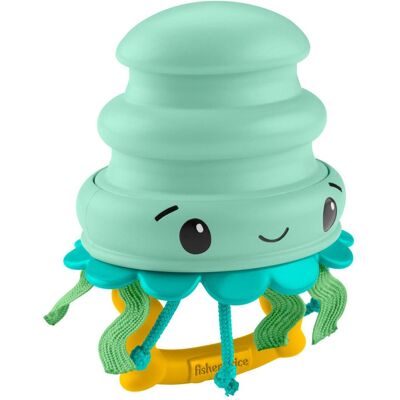 Fisher Price Squishseas Silicone Jellyfish Rattle Fisher Price Squishseas Silicone Jellyfish Rattle