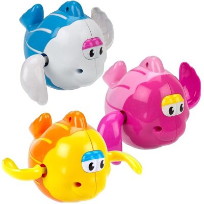 Magni - Traek op Badedyr, 1 Fisk i assorterede farver Magni - Traek op Badedyr, 1 Fisk i assorterede farver