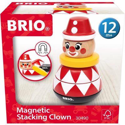 Ravensburger BRIO – 30490 Magnetischer Stapelclown Spielzeug für Kleinkinder ab 12 Monaten Ravensburger BRIO – 30490 Magnetischer Stapelclown Spielzeug für Kleinkinder ab 12 Monaten