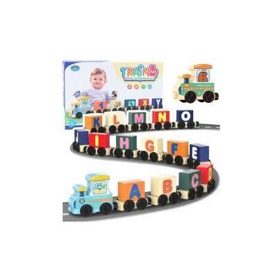 Lean Toys, Holzbuchstaben + Stoffbuchstaben, Lernzug, Buchstaben, Zahlen, Bunt, 16-teilig. Lean Toys, Holzbuchstaben + Stoffbuchstaben, Lernzug, Buchstaben, Zahlen, Bunt, 16-teilig.