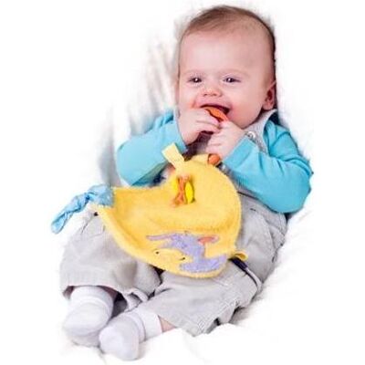 Niny, Babyrassel, Doudou Esel mit Rassel „LAKI“ Niny, Babyrassel, Doudou Esel mit Rassel „LAKI“