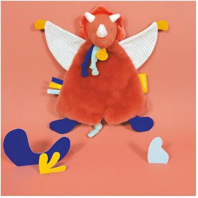 Doudou et Compagnie, Schmusetuch, Dino Lou Schmusetuch 25cm Doudou et Compagnie, Schmusetuch, Dino Lou Schmusetuch 25cm