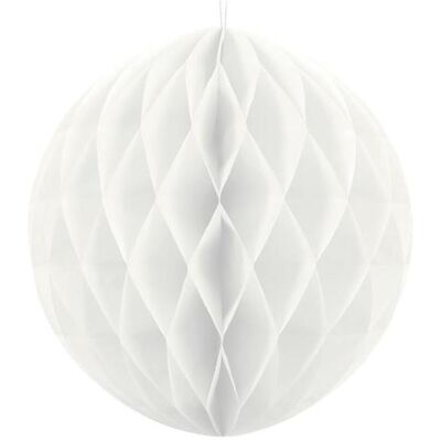 Partydeco Honeycomb Ball, white, 40cm (1 pkt / 1 pc.) (1 Stk.) Partydeco Honeycomb Ball, white, 40cm (1 pkt / 1 pc.) (1 Stk.)