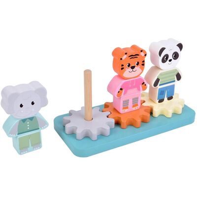 small foot Stapelspiel mit Zahnrad „Jungle Friends“ small foot Stapelspiel mit Zahnrad „Jungle Friends“