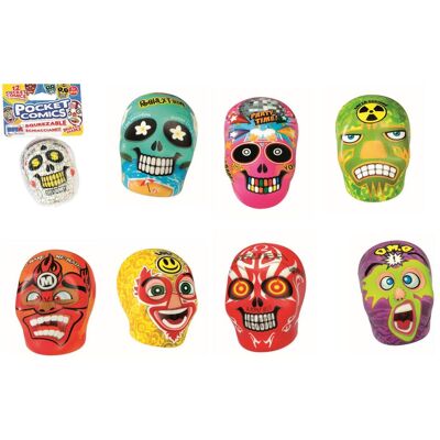 Rs Toys Tpx Pocket Comics Squeezable Skull & Mask - Rete Dsp12 Rs Toys Tpx Pocket Comics Squeezable Skull & Mask - Rete Dsp12