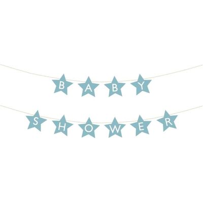 Partydeco Guirlande - Baby Shower Etoiles bleu (1 Stk.) Partydeco Guirlande - Baby Shower Etoiles bleu (1 Stk.)