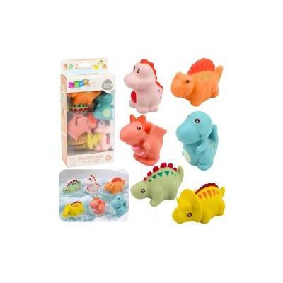 Lean Toys Set mit pädagogischen Gummidinosauriern für Badespiele, Pastellfarben, 6-teilig. Lean Toys Set mit pädagogischen Gummidinosauriern für Badespiele, Pastellfarben, 6-teilig.