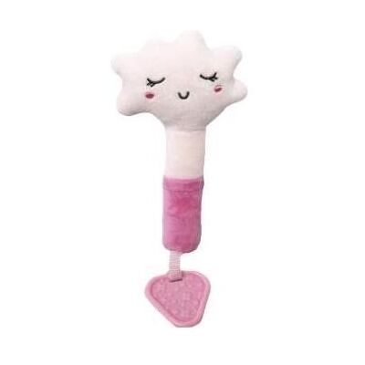 Tullo, Babyrassel, Rosa Wolke rasselt 18 cm Tullo, Babyrassel, Rosa Wolke rasselt 18 cm