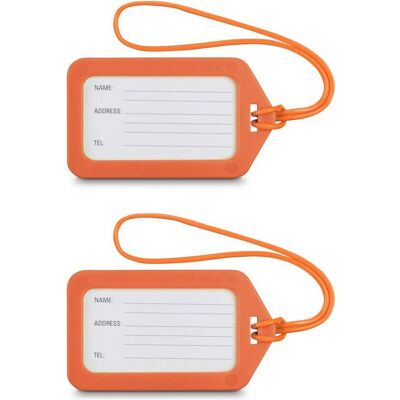 Hama Gepäckanhänger, 9 x 5 cm, 2er-Set, Orange, Reisezubehör, Orange Hama Gepäckanhänger, 9 x 5 cm, 2er-Set, Orange, Reisezubehör, Orange
