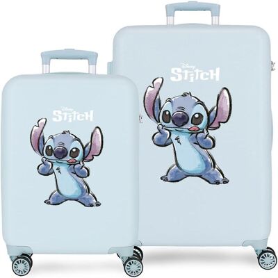 Disney Naughty Kofferset mit Seitenschloss und praktischer Innenaufteilung, Koffer, Blau Disney Naughty Kofferset mit Seitenschloss und praktischer Innenaufteilung, Koffer, Blau