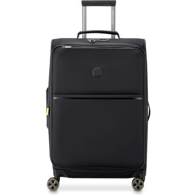 Delsey Turenne Soft 4 Rollen Trolley 68 cm mit Dehnfalte, Koffer, Schwarz Delsey Turenne Soft 4 Rollen Trolley 68 cm mit Dehnfalte, Koffer, Schwarz