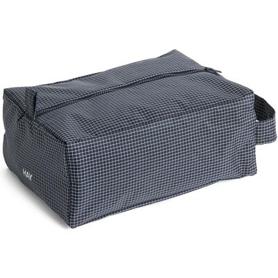HAY Toilettas Grid Wash Bag Small Dark Blue, Necessaire, Blau HAY Toilettas Grid Wash Bag Small Dark Blue, Necessaire, Blau