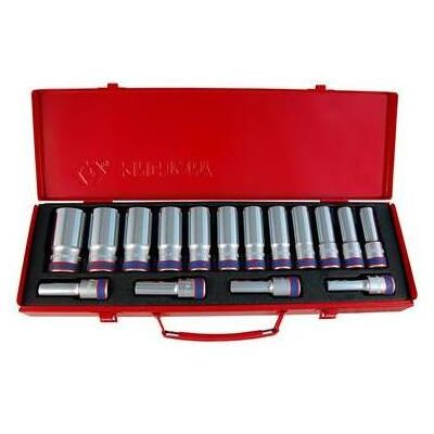King Tony 15pc 1/2 DEEP SOCKET SET METRIC 12pt CH, Reisezubehör King Tony 15pc 1/2 DEEP SOCKET SET METRIC 12pt CH, Reisezubehör