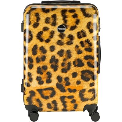 Princess Animalabdruck von Traveller - Reisekoffer - Leopard - mittel - 66 cm - Doppelräder, Koffer, Gelb Princess Animalabdruck von Traveller - Reisekoffer - Leopard - mittel - 66 cm - Doppelräder, Koffer, Gelb