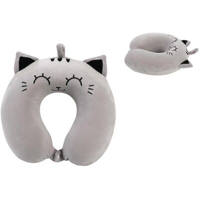 I-Total - XL2184C - Grau Katze - XL - Nackenkissen I-Total - XL2184C - Grau Katze - XL - Nackenkissen