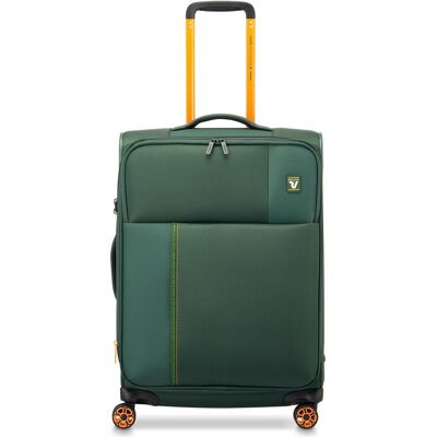 Roncato Move 4 Rollen Trolley 64 cm mit Dehnfalte, Koffer, Grün Roncato Move 4 Rollen Trolley 64 cm mit Dehnfalte, Koffer, Grün