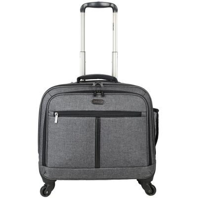 Decent-Verlag Anständige Bellatrix Business Trolley Schwarz/ Grau, Koffer, Schwarz, Grau Decent-Verlag Anständige Bellatrix Business Trolley Schwarz/ Grau, Koffer, Schwarz, Grau