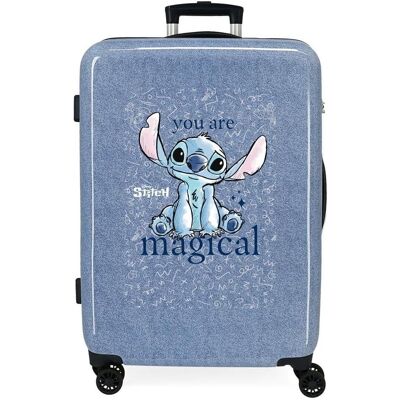 Disney Stitch, Du Bist Magisch, mit Zahlenkombinationsschloss und Ausziehbarkeit, Koffer, Blau Disney Stitch, Du Bist Magisch, mit Zahlenkombinationsschloss und Ausziehbarkeit, Koffer, Blau