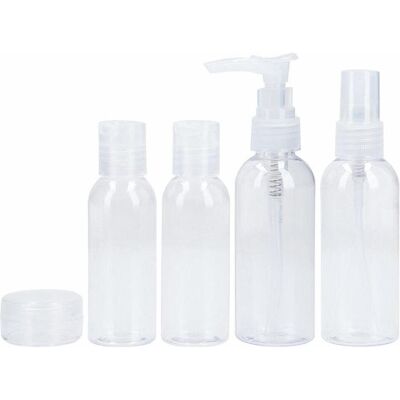 Ilu Mu 5 Bottles+Jar+Spatula Travel Set, Reisezubehör Ilu Mu 5 Bottles+Jar+Spatula Travel Set, Reisezubehör