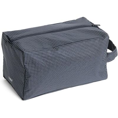 HAY Toilettas Grid Wash Bag Medium Dark Blue, Necessaire, Blau HAY Toilettas Grid Wash Bag Medium Dark Blue, Necessaire, Blau