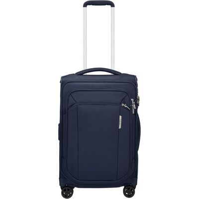 Samsonite Respark Trolley mit 4 Rollen erweiterbar 55cm, Koffer, Blau Samsonite Respark Trolley mit 4 Rollen erweiterbar 55cm, Koffer, Blau
