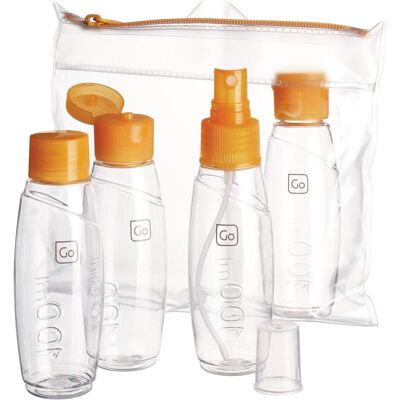 Go Travel Handgepäckflaschen, Reisezubehör, Transparent Go Travel Handgepäckflaschen, Reisezubehör, Transparent