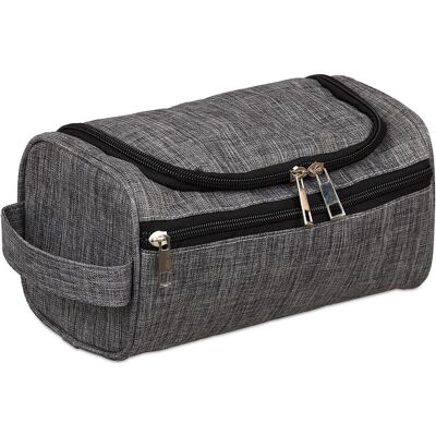 Relaxdays Kulturbeutel, Necessaire, Grau Relaxdays Kulturbeutel, Necessaire, Grau