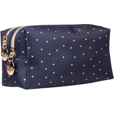 KillyS Cosmetic Bag With Two Zippers In Black Velvet, Necessaire, Schwarz KillyS Cosmetic Bag With Two Zippers In Black Velvet, Necessaire, Schwarz
