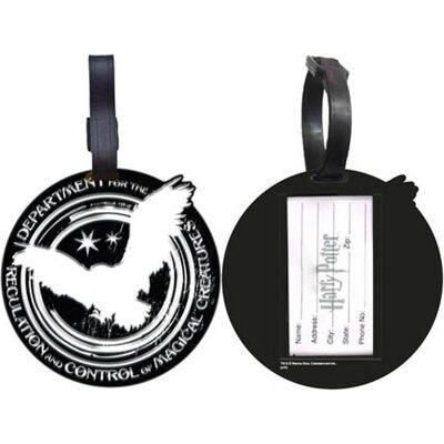 Distrineo Luggage Tags - Department of Regulation and Control of Magical Creatures, Reisezubehör, Schwarz Distrineo Luggage Tags - Department of Regulation and Control of Magical Creatures, Reisezubehör, Schwarz