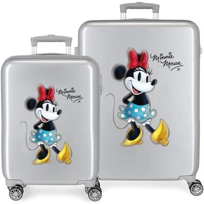 Disney Minnie Joyful Koffer-Set, 100-teilig, Handgepäck, ABS-Verschluss, TSA-Sicherheit, 4 Räder, Koffer, Mehrfarbig Disney Minnie Joyful Koffer-Set, 100-teilig, Handgepäck, ABS-Verschluss, TSA-Sicherheit, 4 Räder, Koffer, Mehrfarbig