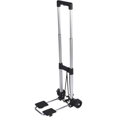 Bo-Camp - Bagagetrolley - Compact - Inklapbaar - 25 kg, Koffer, Silber Bo-Camp - Bagagetrolley - Compact - Inklapbaar - 25 kg, Koffer, Silber