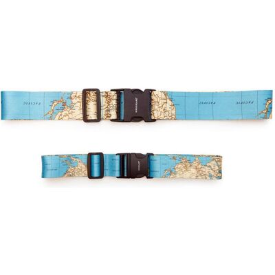 Kikkerland World Traveler Luggage Straps, Reisezubehör, Blau Kikkerland World Traveler Luggage Straps, Reisezubehör, Blau