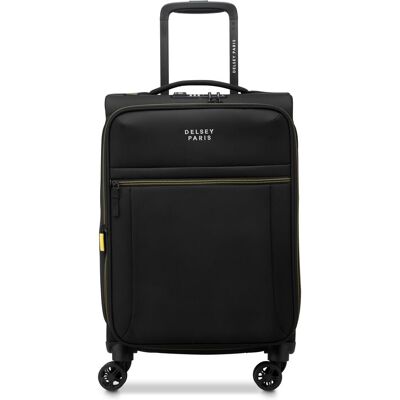 Delsey Brochant 3 4 Rollen Kabinentrolley 55 cm mit Dehnfalte, Koffer, Schwarz Delsey Brochant 3 4 Rollen Kabinentrolley 55 cm mit Dehnfalte, Koffer, Schwarz