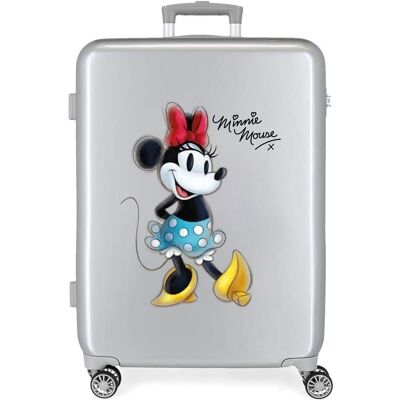 Disney Minnie Joyful Koffer mit TSA-Schloss, 4 Doppelrädern und erweiterbarem Innenraum, Koffer Disney Minnie Joyful Koffer mit TSA-Schloss, 4 Doppelrädern und erweiterbarem Innenraum, Koffer