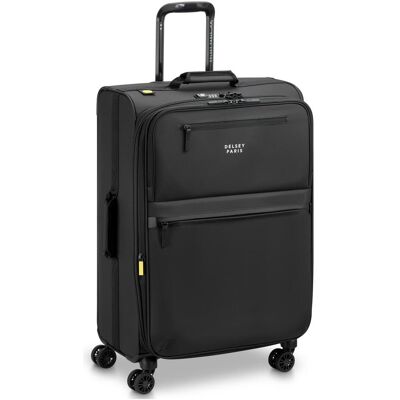 Delsey Maubert 2.0 4 Rollen Trolley 69 cm mit Dehnfalte, Koffer, Schwarz Delsey Maubert 2.0 4 Rollen Trolley 69 cm mit Dehnfalte, Koffer, Schwarz