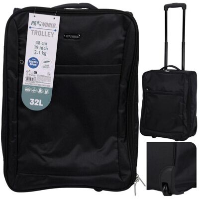 ProWorld Reisetrolley 32 L, Koffer, Schwarz ProWorld Reisetrolley 32 L, Koffer, Schwarz