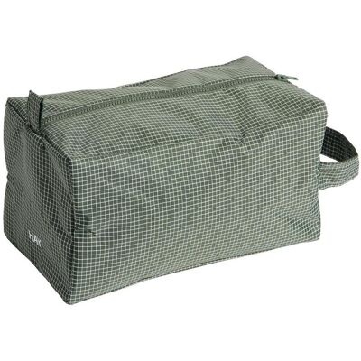 HAY Toilettas Grid Wash Bag Medium Dark Green, Necessaire, Grün HAY Toilettas Grid Wash Bag Medium Dark Green, Necessaire, Grün