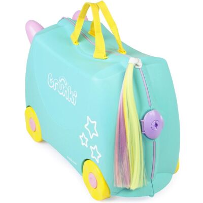 Trunki Una Einhorn, Koffer, Gelb, Rosa, Türkis Trunki Una Einhorn, Koffer, Gelb, Rosa, Türkis