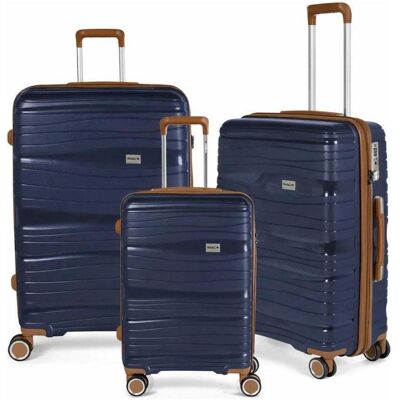 RW Travel Stickn Alfrida Collection 3-Set Torby Niebieski, Koffer, Blau RW Travel Stickn Alfrida Collection 3-Set Torby Niebieski, Koffer, Blau