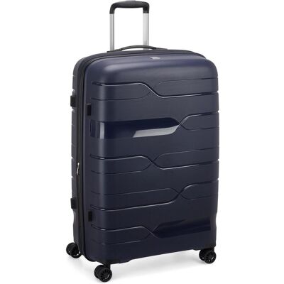 Modo by Roncato Erweiterbarer Trolley mit TSA-Schloss, drehbaren Rädern und Innenorganizer, Koffer, Blau Modo by Roncato Erweiterbarer Trolley mit TSA-Schloss, drehbaren Rädern und Innenorganizer, Koffer, Blau