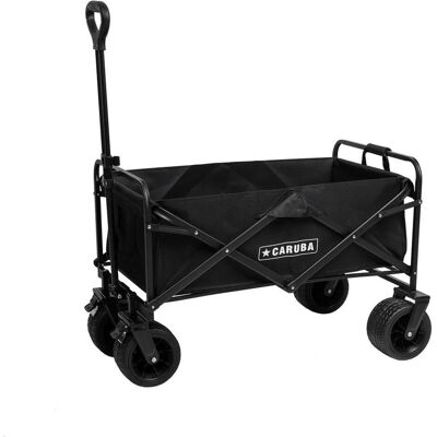 Caruba Opvouwbare Transport Trolley, Koffer, Schwarz Caruba Opvouwbare Transport Trolley, Koffer, Schwarz