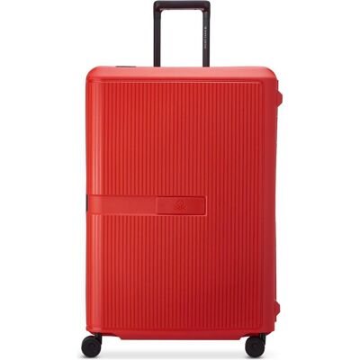 Delsey Paris x United Colors of Benetton Color Block Hardside 4 Rollen Trolley 76 cm, Koffer, Rot Delsey Paris x United Colors of Benetton Color Block Hardside 4 Rollen Trolley 76 cm, Koffer, Rot