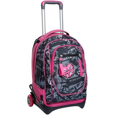 Seven Neuartiger 3-in-1 abnehmbarer Trolley für Kinder, Koffer, Rosa Seven Neuartiger 3-in-1 abnehmbarer Trolley für Kinder, Koffer, Rosa