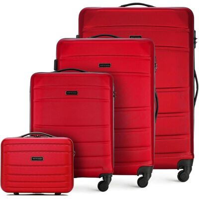 Wittchen Globe Line Reiskoffer 4-delige kofferset mit Cosmeticatas, Koffer Wittchen Globe Line Reiskoffer 4-delige kofferset mit Cosmeticatas, Koffer