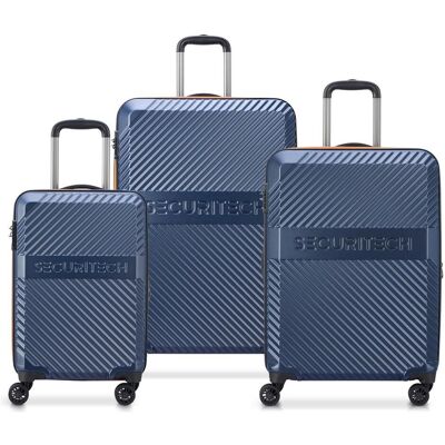 Delsey Securitech von Paris - Gepäckset Patrouille - 3 -Stück - Handgepäck 37L + Rampand 75L und 110, Koffer, Blau Delsey Securitech von Paris - Gepäckset Patrouille - 3 -Stück - Handgepäck 37L + Rampand 75L und 110, Koffer, Blau