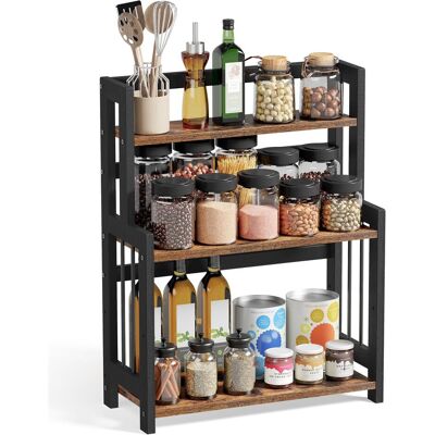 Songmics Mathis, Küchen Organizer, Braun, Schwarz Songmics Mathis, Küchen Organizer, Braun, Schwarz
