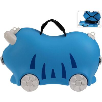 ProWorld Robuster Kinder Trolley Hartschalenkoffer Blau – Stabiler Koffer mit Sitzfunktion, Koffer, Blau ProWorld Robuster Kinder Trolley Hartschalenkoffer Blau – Stabiler Koffer mit Sitzfunktion, Koffer, Blau